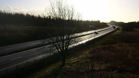 E4 highway. Stock Footage 297724138
