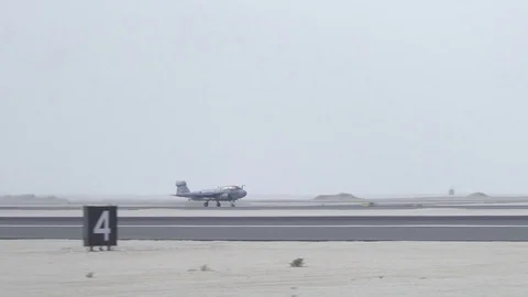 EA-6B Prowler takes off from Al Udied Air Base, Qatar 스톡 동영상 98635242