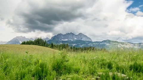 EA Foto Timelapse about thunderstorm through the WilderKaiser 库存影片 72974103