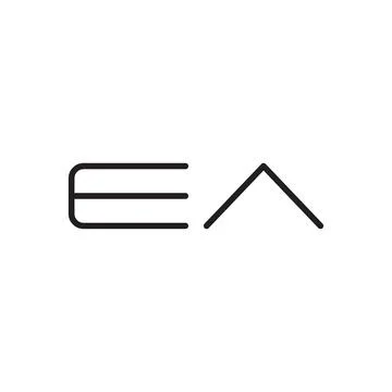 Ea initial letter vector logo icon Ilustração Stock