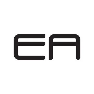 Ea initial letter vector logo icon Illustrazione stock