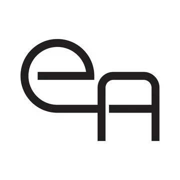 Ea initial letter vector logo Illustrazione stock