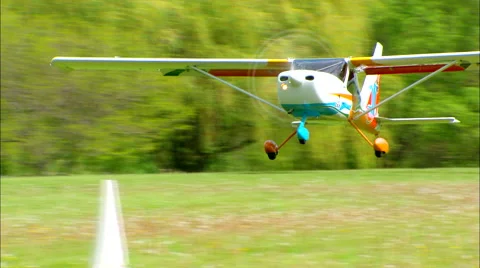 EAA Young Eagles Airplane Take Off Stock Footage 68101144
