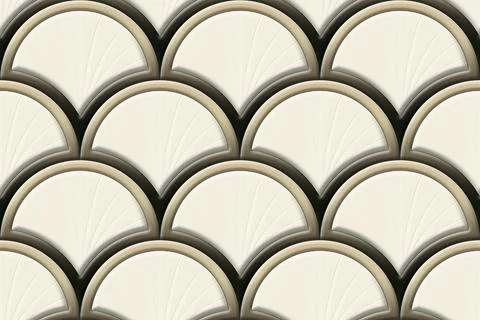 Each shape features a gradient effect with darker edges. Stock Illustration