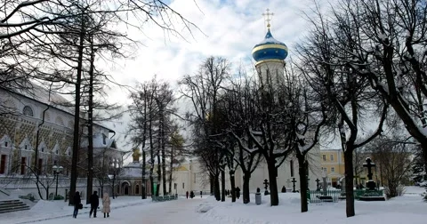 Each temple is a separate work of art, quiet joy Stock Footage 67567865