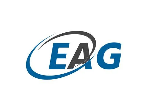 EAG initial letter logo design, vector template Stock Illustration