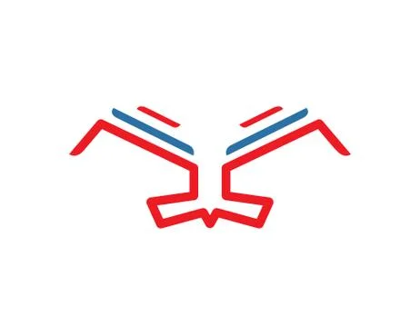 Eagle abstract logo Stockillustratie