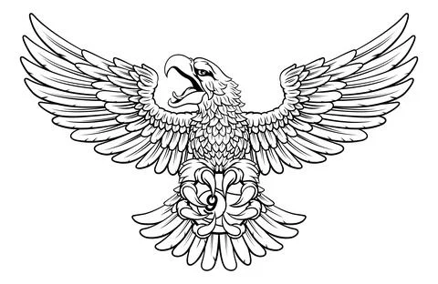 Eagle and 9 Ball Nine Ball Pool Cartoon Mascot Stock Illustration
