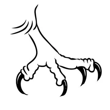 Eagle bird claws Stock Illustration