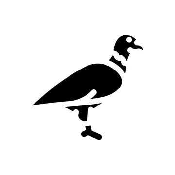 Eagle bird glyph icon vector illustration Stockillustratie