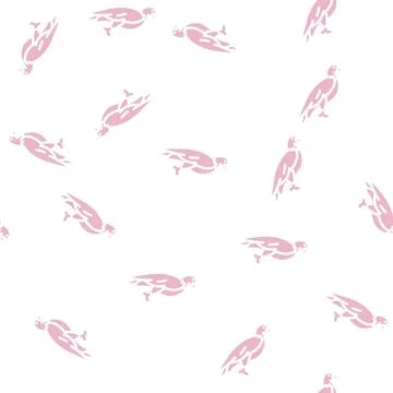 Eagle bird glyph vector seamless pattern イラスト素材