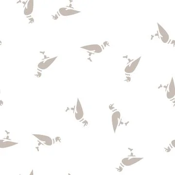 Eagle bird glyph vector seamless pattern Stock Illustration
