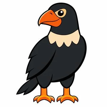 Eagle bird isolated flat vector illustration Stock Illustration