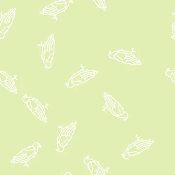 Eagle bird line seamless pattern 스톡 일러스트