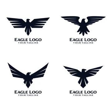 Eagle Bird Logo Design Stock Illustration