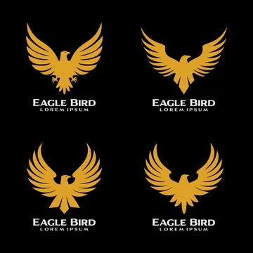 Eagle Bird Logo Design Vector Stock Illustration
