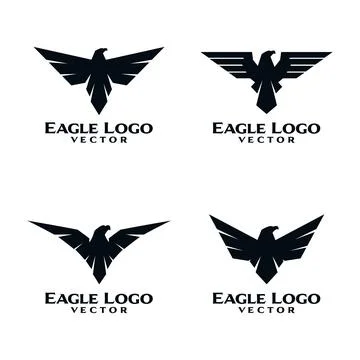 Eagle Bird Logo Template Vector Stock Illustration