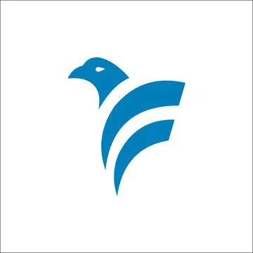 EAGLE bird logo vector design animals Illustrazione stock