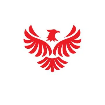 Eagle bird Logo vector, Flying Hawk Stock Illustration