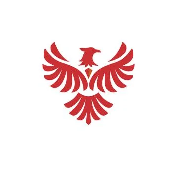 Eagle bird Logo vector, Flying Hawk Stock Illustration