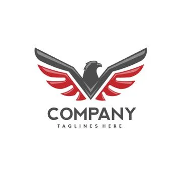 Eagle bird logo vector Stock Illustration