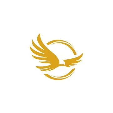 Eagle Bird Logo Vector Template. Business Logo Concept Stock Illustration