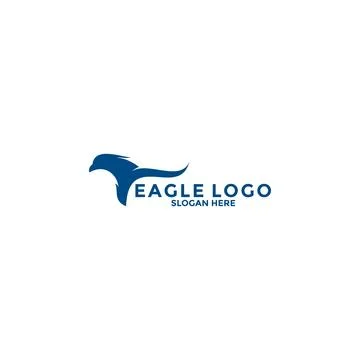 Eagle Bird Logo Vector Template. Eagle Logo Icon, Business Logo Concept Stock Illustration