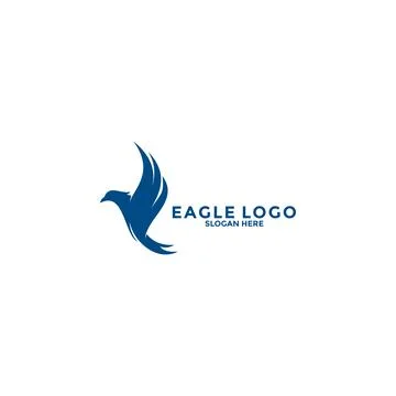 Eagle Bird Logo Vector Template. Eagle Logo Icon, Business Logo Concept Stock Illustration