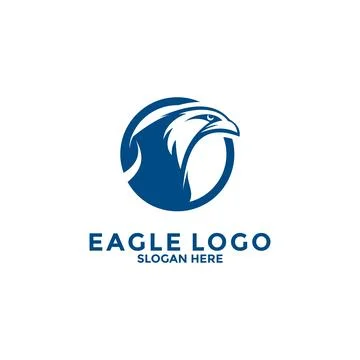 Eagle Bird Logo Vector Template. Eagle Logo Icon, Business Logo Concept Stock Illustration