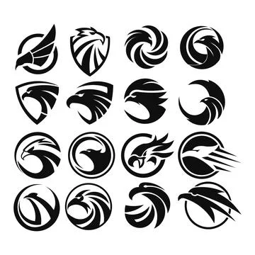 Eagle Bird Logo Vector Template Stock Illustration