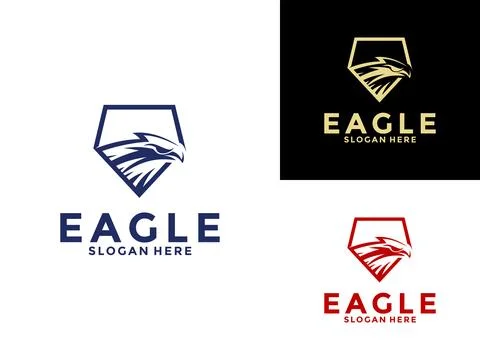 Eagle Bird Logo Vector Template. Business Logo Concept Stock Illustration
