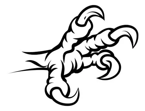 Eagle Bird Talon or Claw Stock Illustration