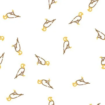 Eagle bird vector seamless pattern Illustrazione stock