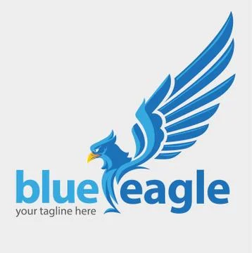 Eagle blue Stock Illustration