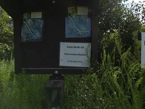 Eagle Bluff Conservation Area North Entrance Stock Photos