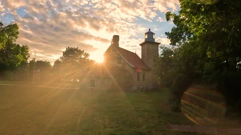 Eagle Bluff Lighthouse 動画素材 276184619