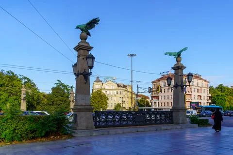 Eagle Bridge (Orlov most), in Sofia Stock Photos
