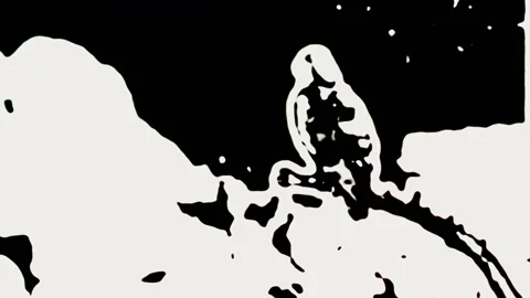 Eagle Cartoon with effects Video stock 151123072