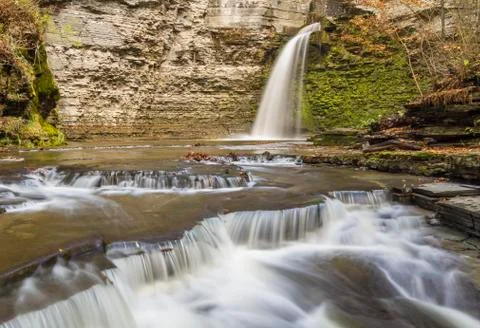 Eagle Cliff Falls Stock Photos