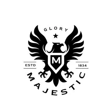 Eagle Crest Logo Stock Illustration