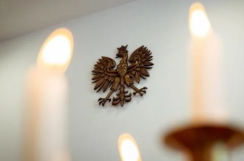 Eagle with a crown Foto stock