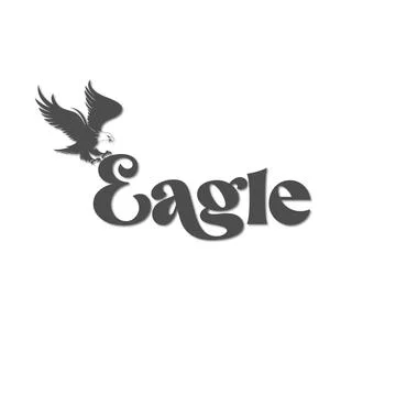 Eagle design logo Illustrazione stock