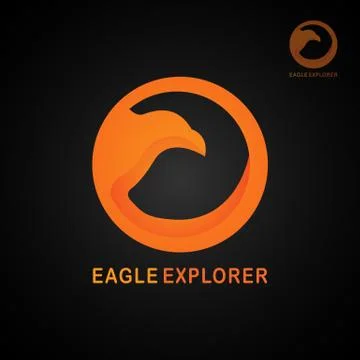 EAGLE EXPLORER LOGO 3 Stock Illustration