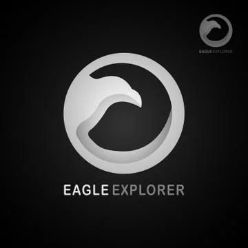 EAGLE EXPLORER LOGO 5 Stock Illustration
