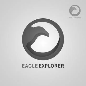 EAGLE EXPLORER LOGO 6 Stock Illustration