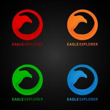 EAGLE EXPLORER LOGO 7 Stock Illustration
