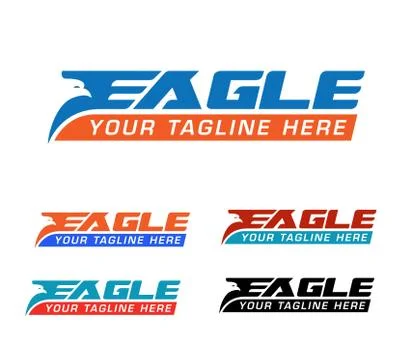 Eagle express logo. Illustrazione stock