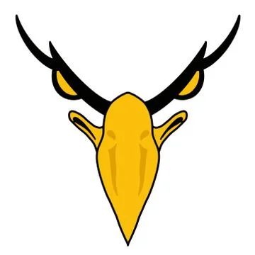 Eagle face logo design Illustrazione stock