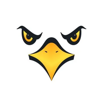 Eagle face, vector illustration Stock Illustration