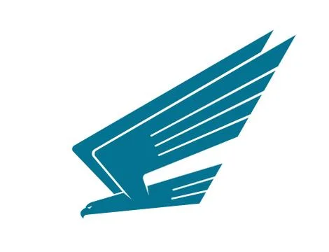 Eagle in flight Stock Illustration